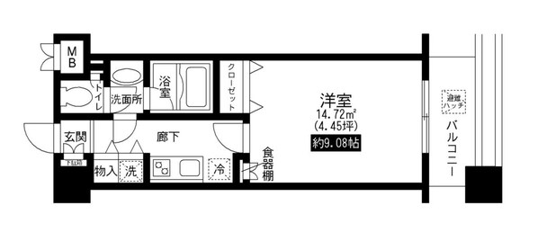 レジディア上野池之端の物件間取画像